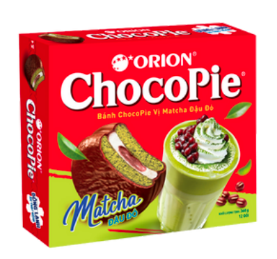 ORION Chocopie Matcha & Redbean Flavor 360g