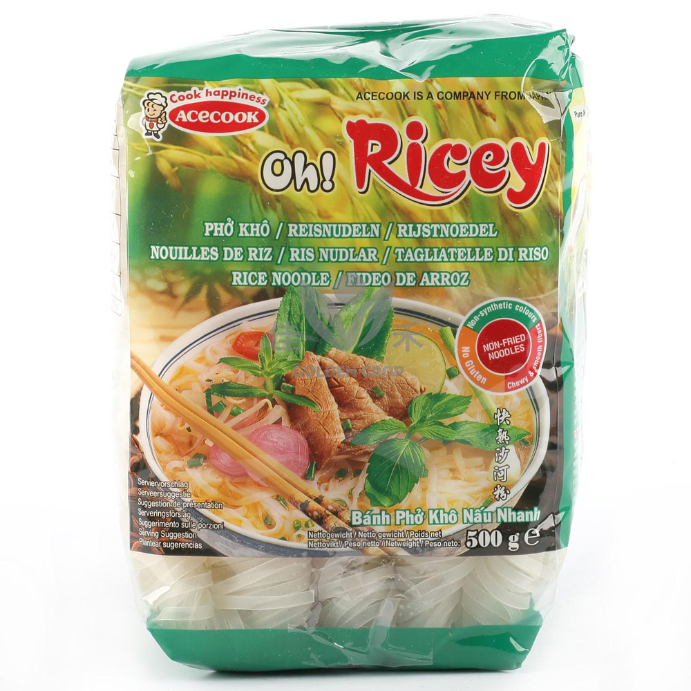 Acecook Oh Ricey Rice Noodle (Pho kho) 500g