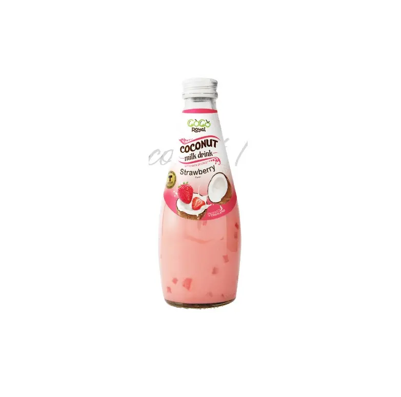 Royal coconut milk drink strawberry flavor 290ml