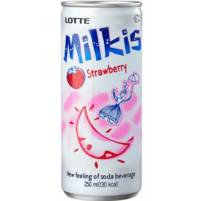 LOTTE Milkis Soft Drink banana and milk flavor 250ml