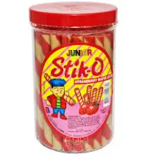 Stik-O Wafer Sticks Strawberry Flavor 380g