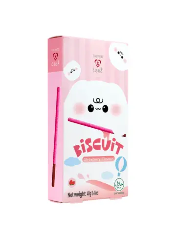 JP tokimeki biscuit stick strawberry flavour 40g