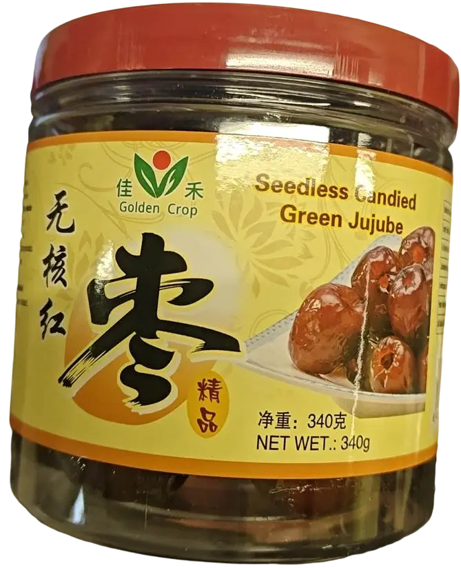 GC seedless candied green jujube 340g