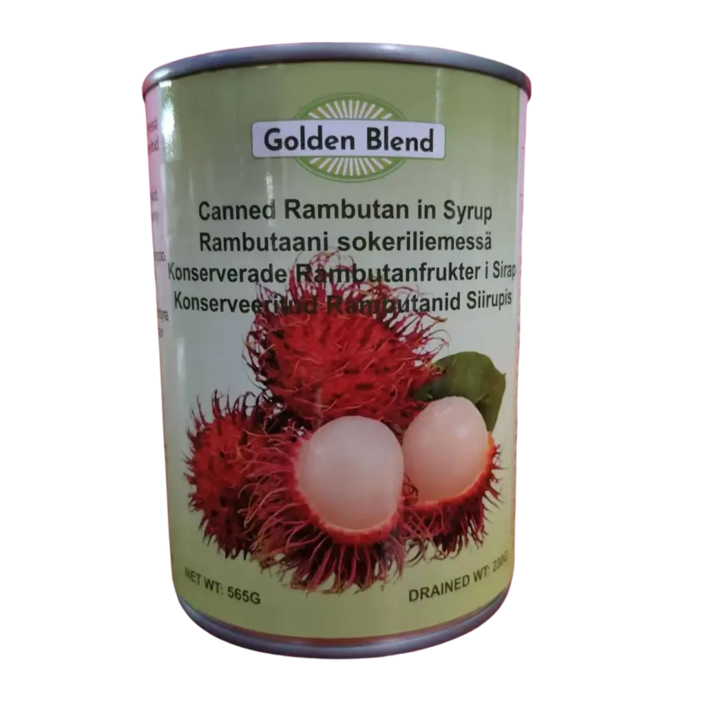 Golden blend canned rambutan in syrup 565g
