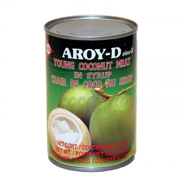 Aroy D young coconut meat in syrup 425g