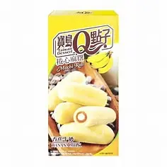 Banana milk mochi roll
