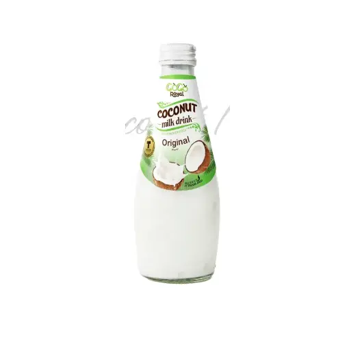 Royal Plus Coconut Milk With Nata de Coco Original Flavor Bottle 290ml