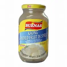 Buenas palm fruit kaong white in syrup 340g