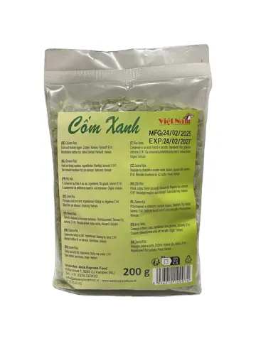 MINH HAO Viet Nam Green Rice Flake (Com xanh) 200g