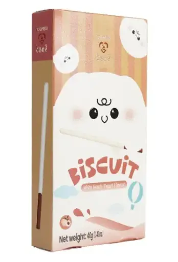 JP tokimeki biscuit stick white peach yogurt flavour 40g
