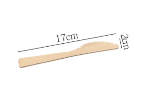 Disposable tableware Bamboo knife 17cm 10pcs