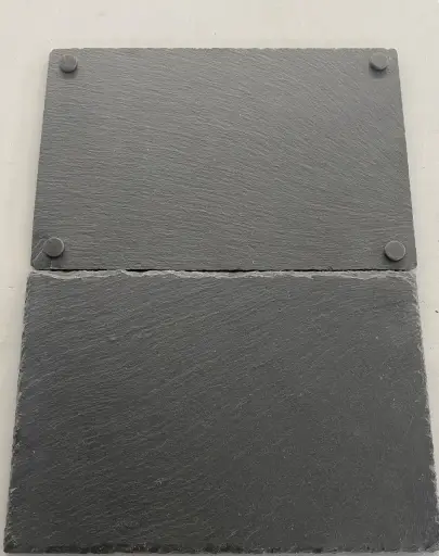 Black slate sushi tray 30x25cm