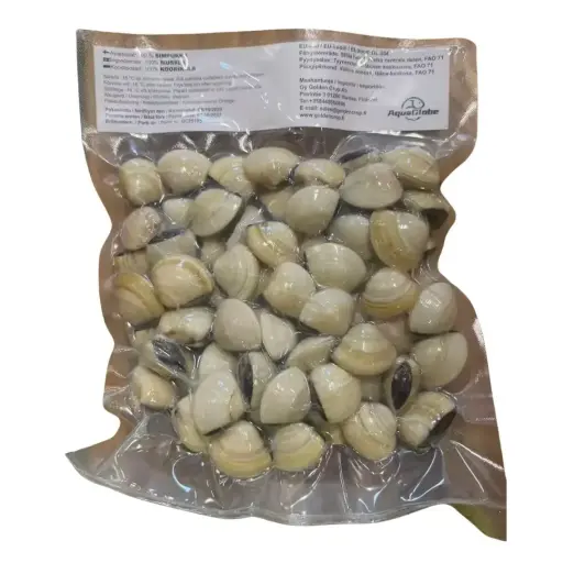 AquaGlobe Frozen Fully Cooked Whole White Clam Shell 1kg